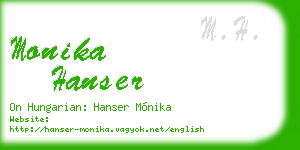 monika hanser business card